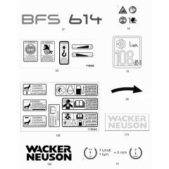 Wacker BFS 614 Decals