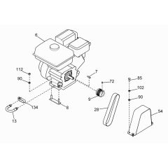 Drive Assembly for Wacker BFSX 1214