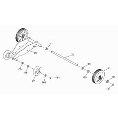 Wheel Assembly for Wacker BFSX 1214