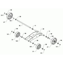 Wheel Assembly for Wacker BFSX 130