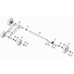 Wheel Assembly for Wacker BFSX 16