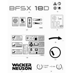 Decals for Wacker BFSX 18