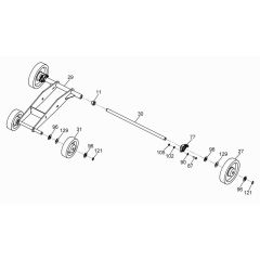 Wheel Assembly for Wacker BFSX 20