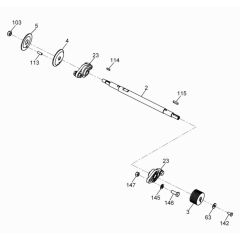 Shaft Assembly for Wacker BFSX 20
