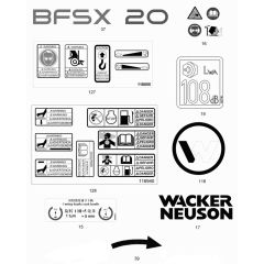 Decals for Wacker BFSX 20