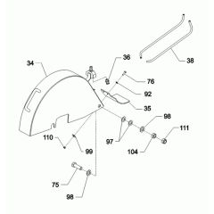 Saw Guard Assembly for Wacker