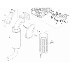 Exhaust Assembly for Wacker DT08
