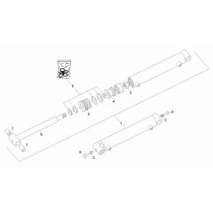 Bucket Tilt Cylinder for DT08