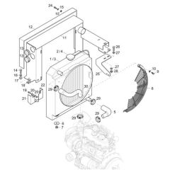 Cooler Assembly for Wacker DT15