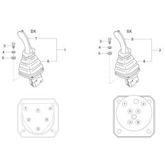Joystick Assembly for Wacker DT23