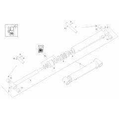 Tilt Ram Assembly for Wacker DT25