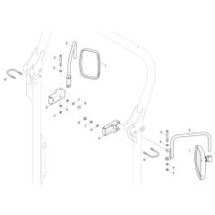 Mirror Assembly for Wacker DW15e