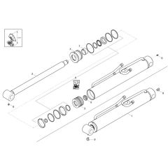 Tilt Ram Assembly - Wacker DW20-2