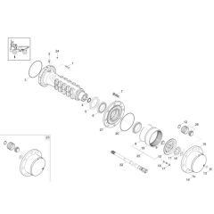 Axle Case & Wheel Hub Assembly