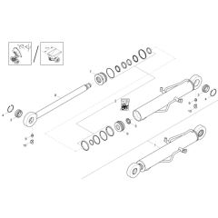 Tilt Ram Assembly - Wacker DW60-2