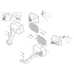 Headlight Assembly - Wacker DW60-2