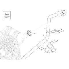 Exhaust Assembly for Wacker DW60-2