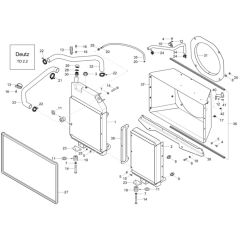 Combi-Cooler for Wacker DW60-2