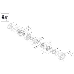 Brake Assembly for Wacker DW60-3