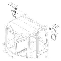 Mirror Assembly for DW60-3
