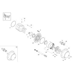 Axle Case & Wheel Hub Assembly