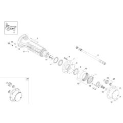 Axle Case & Wheel Hub Assembly