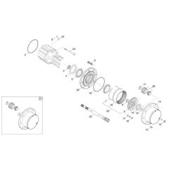 Axle Case & Wheel Hub Assembly