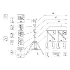 Tripod Assembly for Wacker LBA1