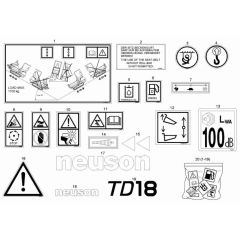 Wacker TD18 Decals