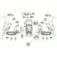 Wacker TD9 Decals