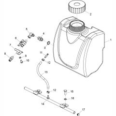 Water Bottle Assembly for PCX1750A