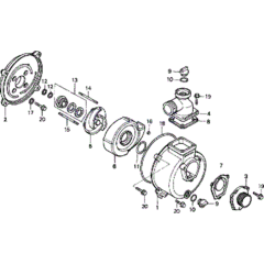 Pump Assembly for Honda WB20XT
