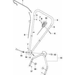 Handle Assembly for Husqvarna
