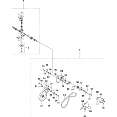 Gears Assembly for Husqvarna WC48
