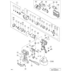 Main Assembly for Hikoki WH12DAF2