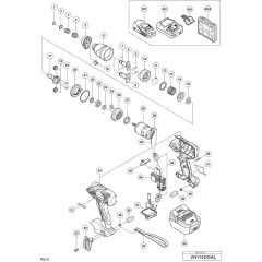 Main Assembly for Hikoki WH14DSAL