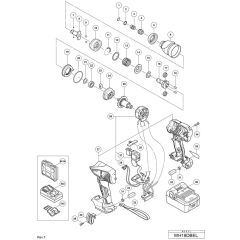 Main Assembly for Hikoki WH18DBEL