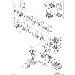 Hikoki WH36DB Assembly