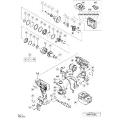 Main Assembly for Hikoki WM14DBL