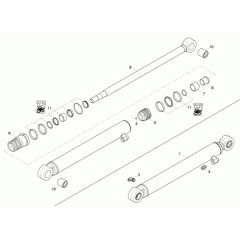 Dipper Arm Cylinder Assembly