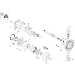 Axle Case & Wheel Hub Assembly