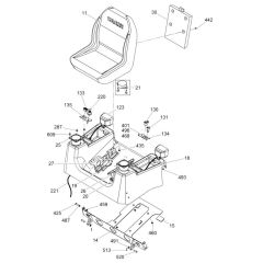 Seat Assembly for Wacker Trowel