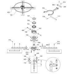 Blade Mechanism for Wacker Trowel