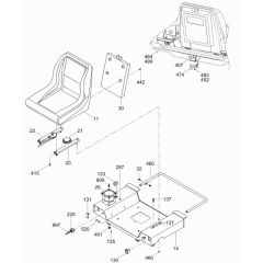 Seat Assembly for Wacker CRT 48-33
