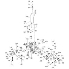 Steering Assembly for Wacker Trowel