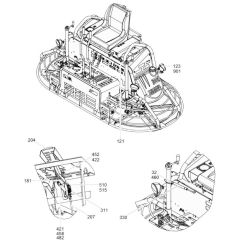 Front Assembly for Wacker Trowel