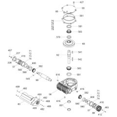 Gearbox Assembly for Wacker Trowel