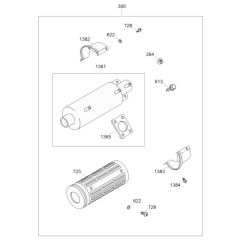 Muffler Assembly for Wacker