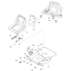 Seat Assembly for Wacker Trowel