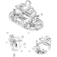 Front Assembly for Wacker Trowel
